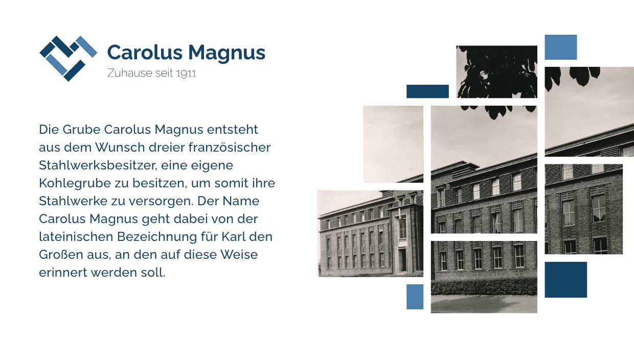 Ausschnitt der Website von Carolus Magnus, entwickelt von der Webdesignagentur Carl Fritz aus Aachen