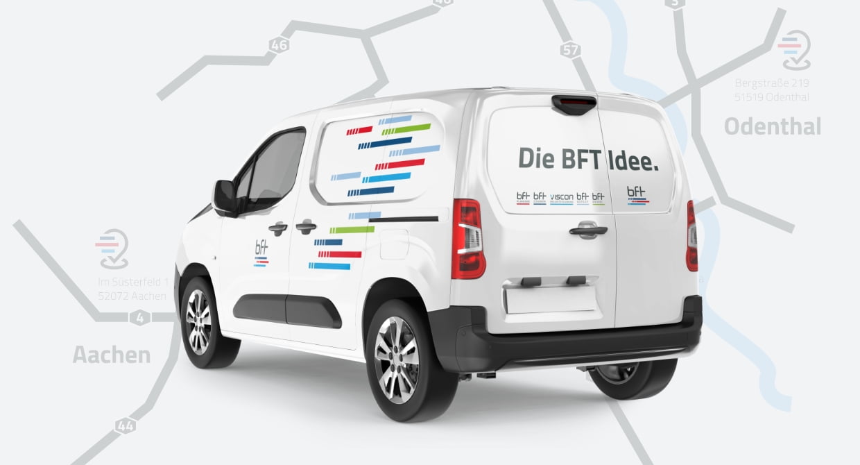 Fahrzeuggestaltung für die BFT GmbH